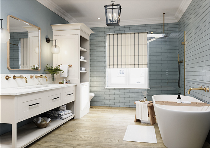 The British Stripe Co. Victoria, Polzeath No.1 - Twist&Fit Roman Blind - Image 7